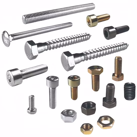 Standard, Bolts, Screws, Wood Screws, Tapping Screws, Turning The Screw, The Combination of Screws, Nuts, Fittings, Flat Mat, Ring, Various Kinds of Fasteners.